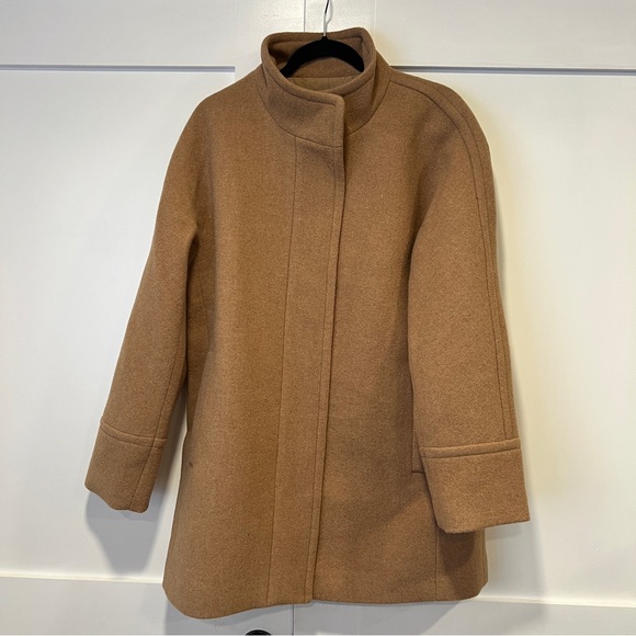 NWT J. Crew City Coat Camel/Tan Size 14 - Picture 2 of 8